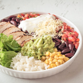 Burrito bowl on the table