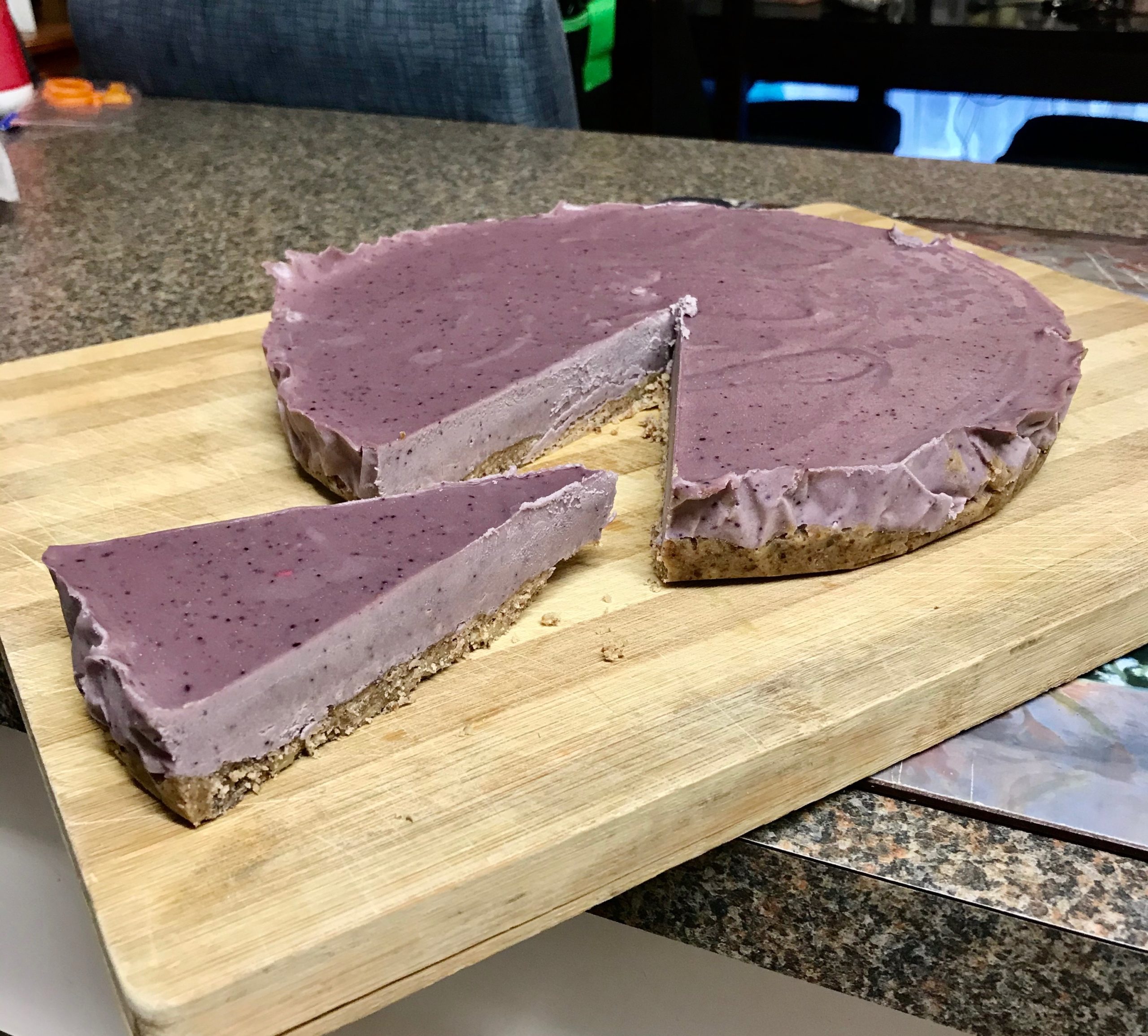 No-Bake Blueberry Cheesecake (Paleo,Vegan, Gluten Free)